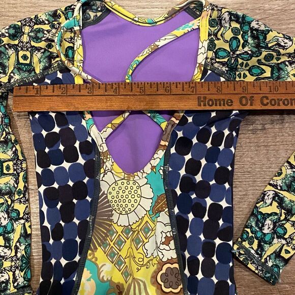 Maaji Designer Swimsuit Reversible Leotard Size 2 - Picture 11 of 12